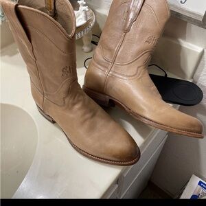 Tecovas Light Brown Leather Cowboy Boots